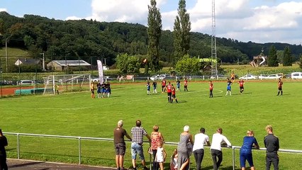 Durbuy - Hamoir : l'ouverture du score sur un coup franc signé Laloux