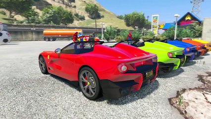 Şimşek McQueen ve Örümcek Adam Üstü Açık Yeni Harika Arabayla (Çizgi Film Tadında Türkçe D