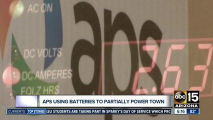 APS using batteries to help power community