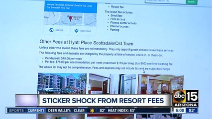 Sticker shock from resort fees