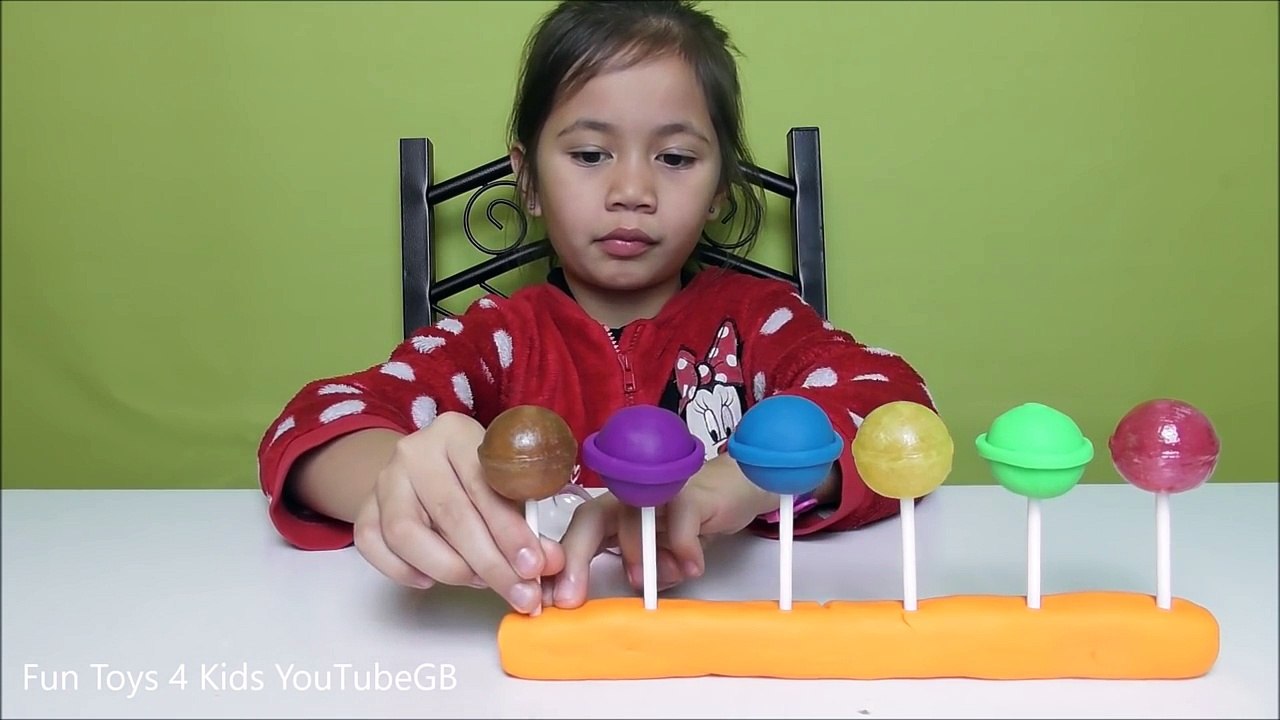 Bad Baby Lollipop Learn Colors Chupa Chups & Play Doh Colours Learning Video Kids