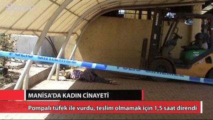 Manisa’da kadın cinayeti