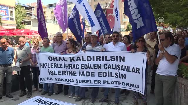 Kesk'ten Toplu Sözleşme Protestosu