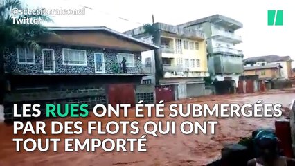 Les images dramatiques des inondations au Sierra Leone