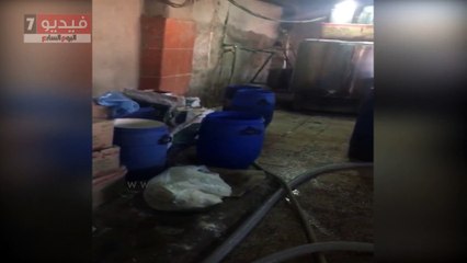 مباحث التموين بالشرقية تضبط مصنع لبن بدرة بدون ترخيص