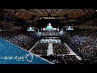 Papa Francisco conmueve al Madison Square Garden