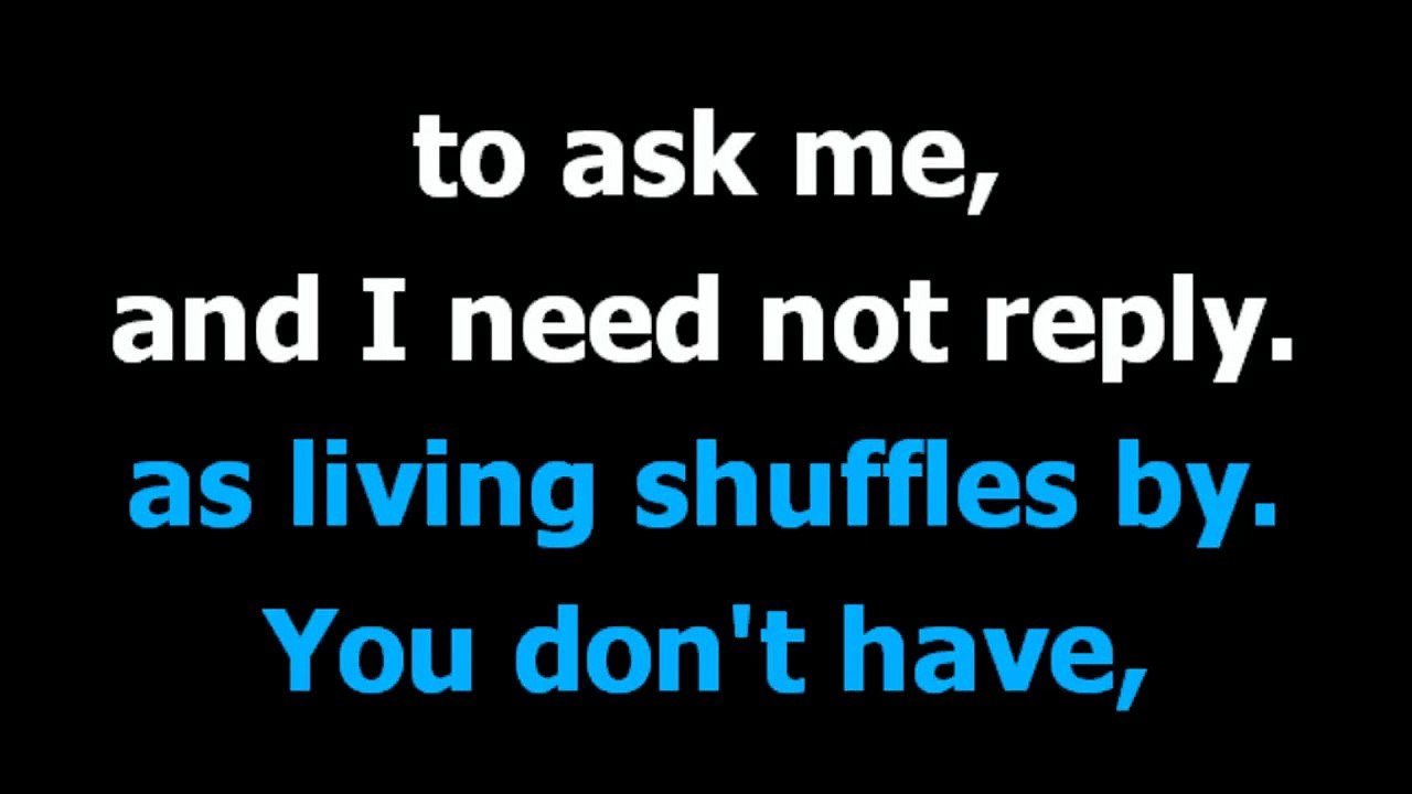 Written in the stars -  Elton John  - Karaoke  - Lyrics