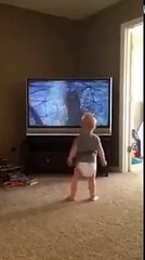 Baby Works Out with Sylvester Stallone in Rocky II