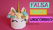 Falsa Tarta Unicornio, Decoración para Mesa Dulce Unicornio, Decora tu cuarto con Unicornios