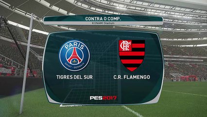 PES 2017 Flamengo vs Paris Saint Germain Habilidade ou MÁGICA