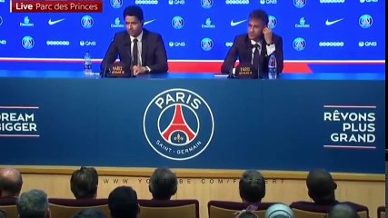 PRESENTATION OFFICIAL NEYMAR WELCOME TO PSG