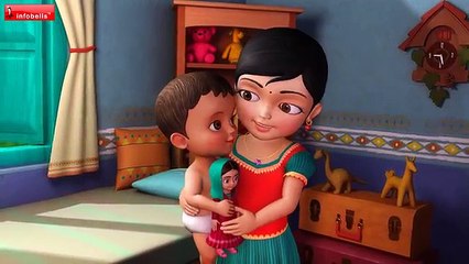 பொம்மையம்மா | Tamil Rhymes & Baby Songs for Children | Infobells
