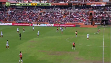 Jimmy Cabot Goal HD - Lorient 1 - 0 Chateauroux - 14.08.2017 (Full Replay)