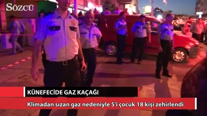 Künefecide gaz kaçağı