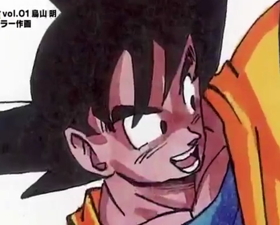 Akira Toriyama dibujando a Son Goku