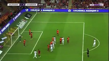 Levent Gülen Goal HD - Galatasaray	1-1	Kayserispor 14.08.2017