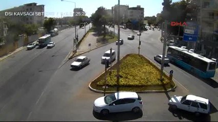 Adıyaman'da, Kazalar Mobese Kameralarına Yansıdı