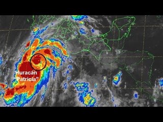 Detalles del paso del huracán Patricia por el pacífico mexicano