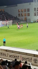 Pénalty raté de Nancy contre Nîmes 14 08 2017