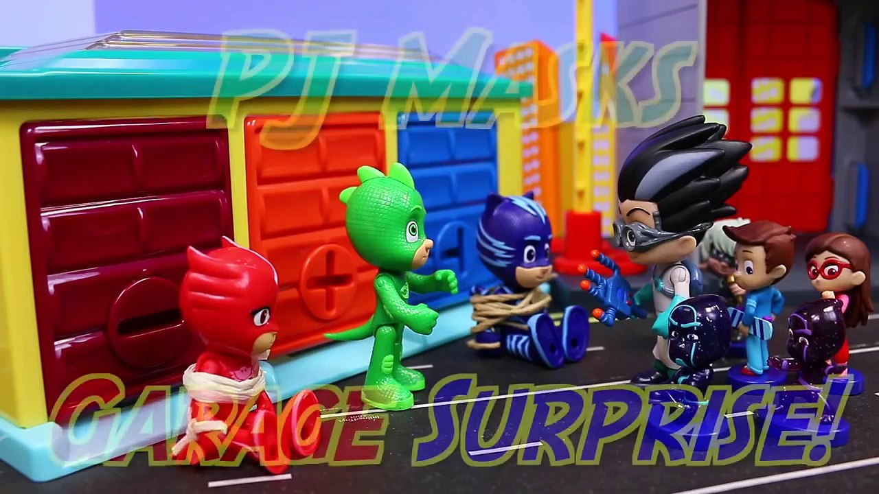 PJ Masks Kidnapped in Color Garage Learning Colors Shapes and Learn Sequences PJ Mask Gekk