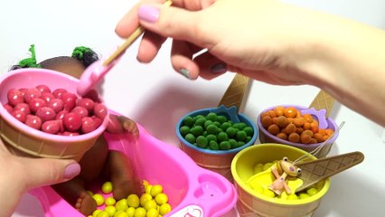 Learn Colors with Surprise Eggs Face Baby Doll Finger Family Song for Children Toddlers