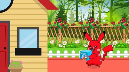 Mega Pikachu Too Much TV Eye Hurt Doctor Inject, Pikachu Pokemon Cartoon, Songs For Kids