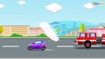 Excavator, Truck, Bulldozer and Crane in Trucks City | Kids Animation Cars Cartoon for children