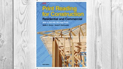 Download PDF Print Reading for Construction: Residential and Commercial FREE