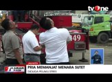 Diduga Stress, Pria Panjat Menara Sutet Tanjung Priok