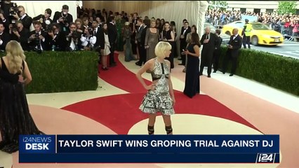 i24NEWS DESK | Taylor Swift wins groping trial against DJ | Tuesday, August 15th 2017