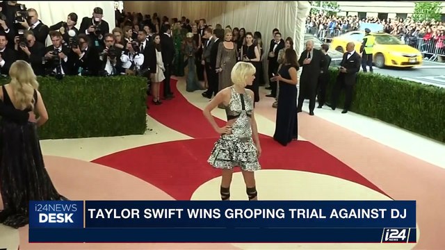 i24NEWS DESK | Taylor Swift wins groping trial against DJ | Tuesday, August 15th 2017