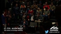 Allen West responds perfectly to campus leftists question on Islam