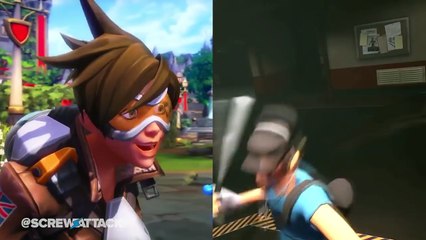 Tracer VS Scout (Overwatch VS Team Fortress 2) | DEATH BATTLE!