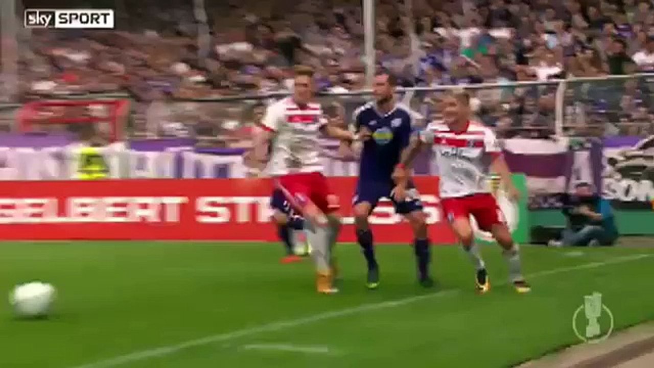 Osnabrueck 3:0 Hamburg ( German DFB Pokal 13 August 2017)