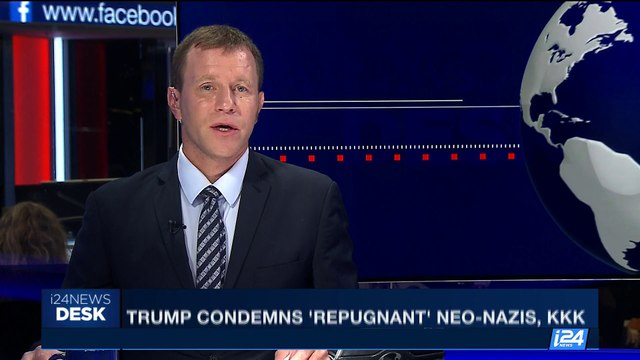 i24NEWS DESK | Trump condemns 'repugnant' Neo-Nazis, KKK | Tuesday, August 15th 2017