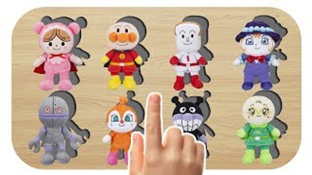 アンパンマン パズル アニメ ❤ キャラクター おもちゃ ❤ 子供向けアニメ ❤ 赤ちゃん泣き止む！❤ Anpanman puzzle animation for kids