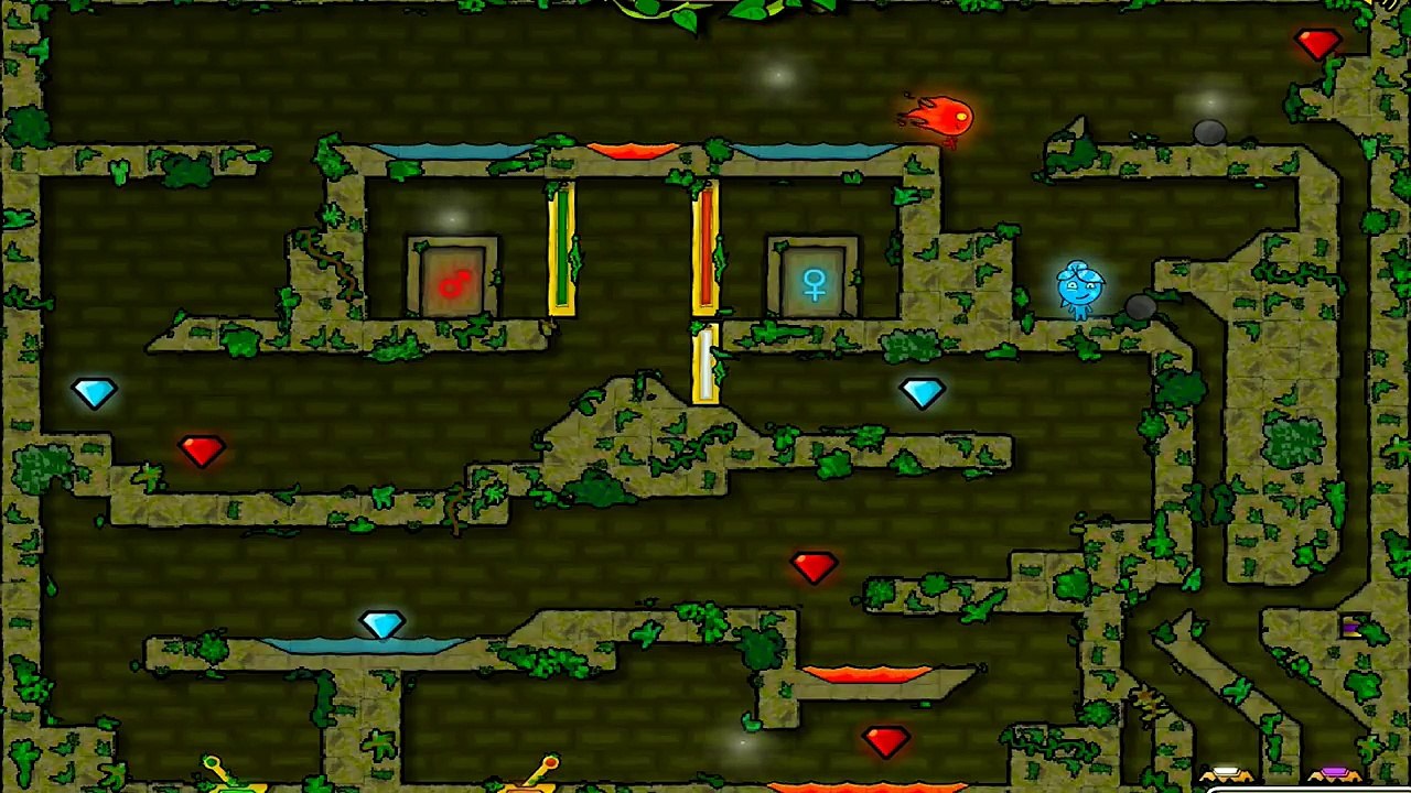 ОГОНЬ и ВОДА в Лесном Храме развлекательное видео для детей Храм Леса мультик игра #КИД