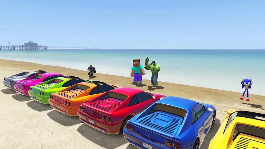 Orumcek Adam Simsek Mcqueen Ve Hulk Motor Yarisi Cizgi Film