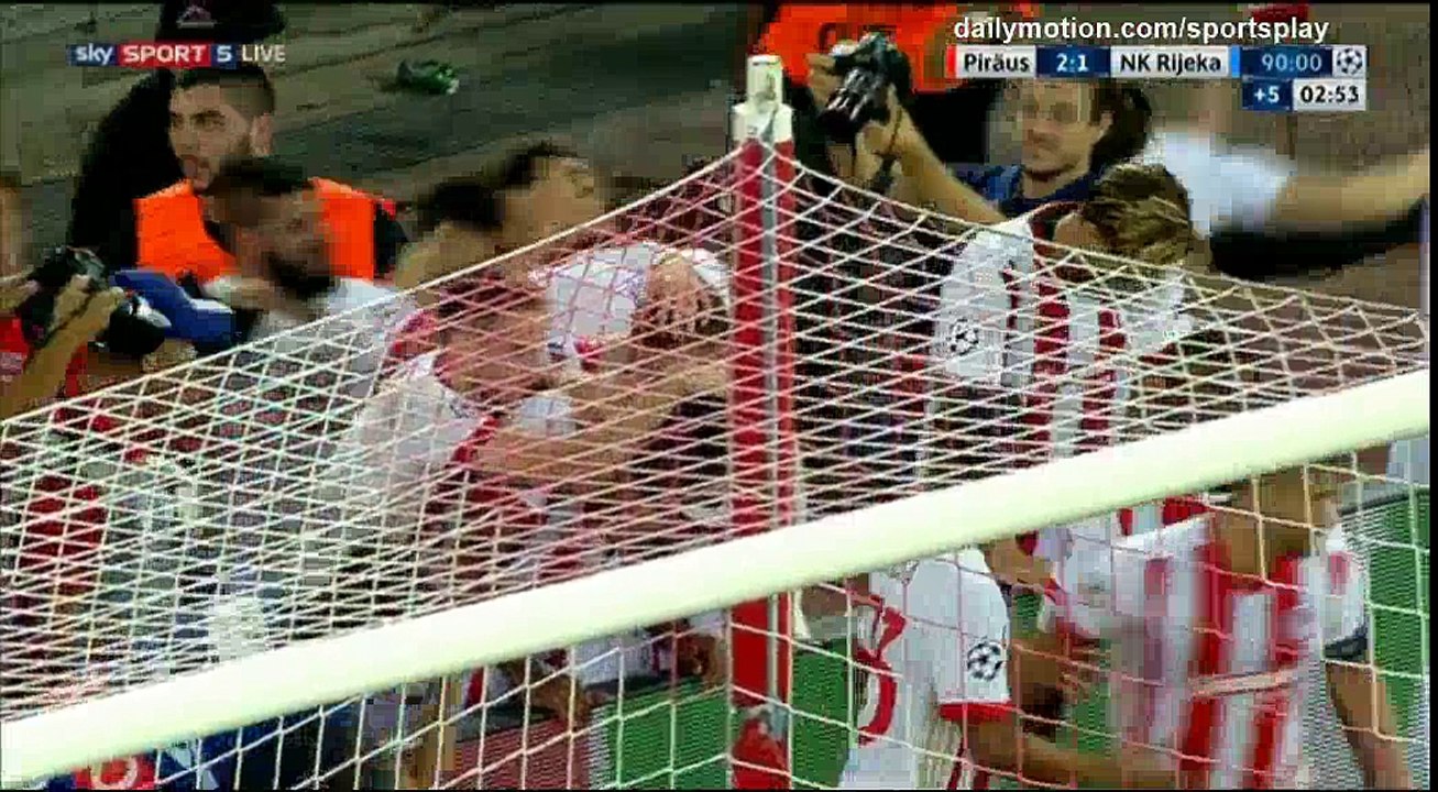 Romao Goal HD - Olympiakos Piraeus 2 - 1 Rijeka - 16.08.2017 (Full Replay)