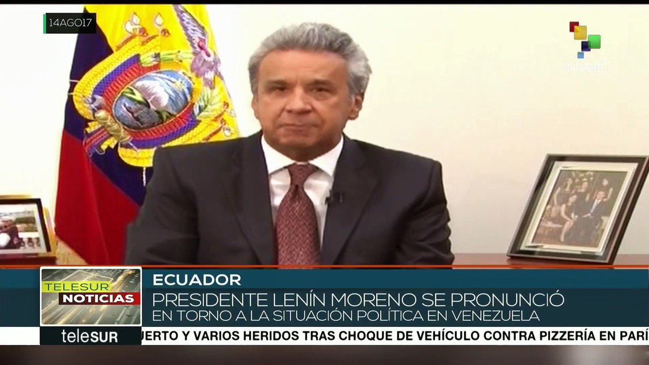 Ecuador: Lenín Moreno rechaza injerencia de EE.UU. en Venezuela