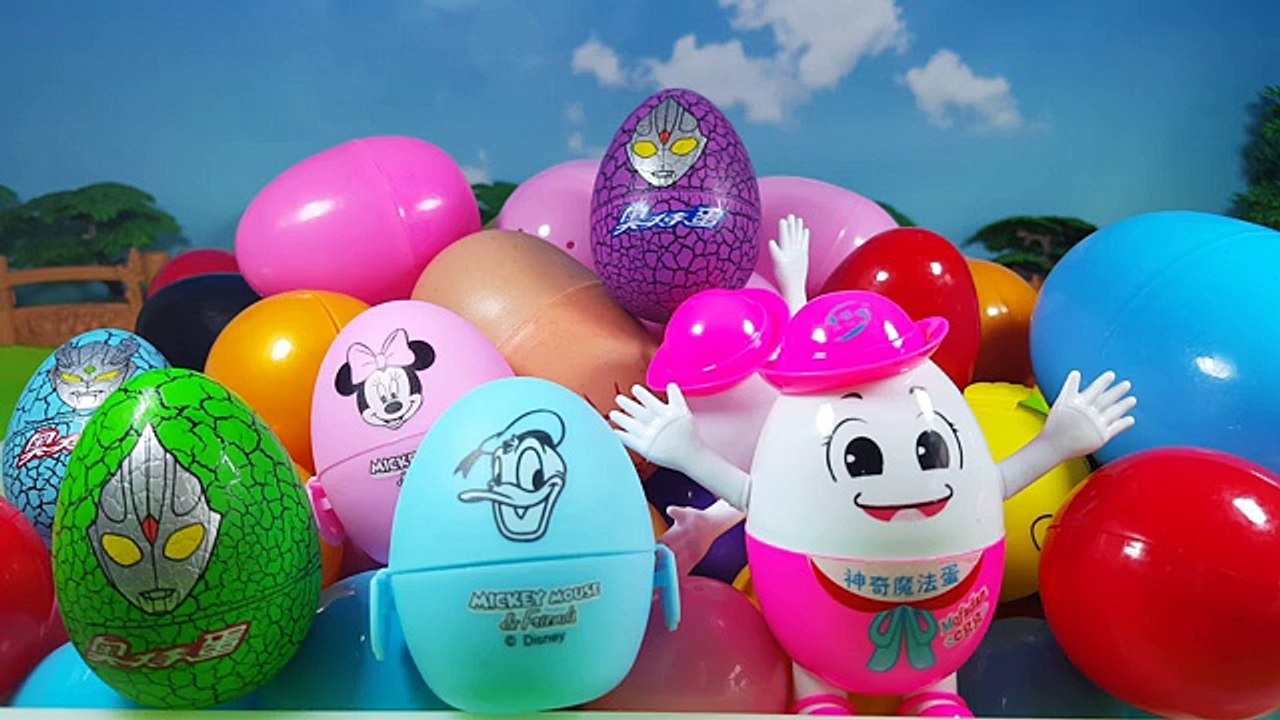 Ultraman super heros surprise egg, disney mickey mouse surprise egg