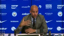 PEP GUARDIOLAS FIRST MANCHESTER CITY PRESS CONFERENCE