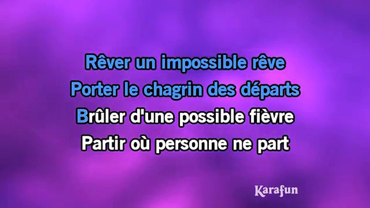 Jacques Brel - La quête KARAOKE / INSTRUMENTAL