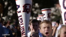Check out the excited scene as Auburn arrived at Jordan Hare