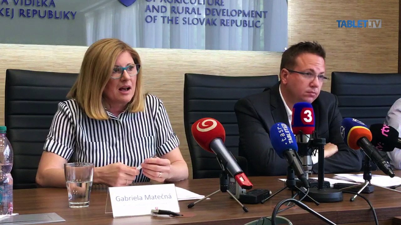 ZÁZNAM: TK ministerky pôdohospodárstva Gabriely Matečnej
