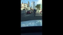 Un gars bourré écrase un cycliste et le traine sur 8km!