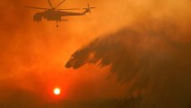 Dry winds and hot weather stoke 90 fires in Greece