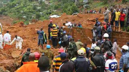 Sierra Leona continúa las labores de rescate para salvar las personas atrapadas