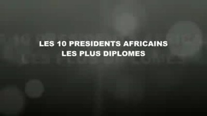 Présidents africains diplômés