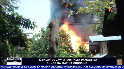 ATANGI ANG NEWS BREAK SA PTV DAVAO KARONG HAPON | 4, balay ugdaw, 3 partially damage sa sunog sa Matino Crossing